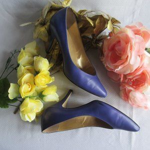 💜 WORTHINGTON PURPLE LEATHER SHOES – 7.5M 💜